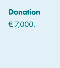 Donation € 7,000. 