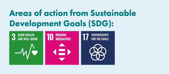 Areas of action from Sustainable Development Goals (SDG): ￼ ￼ ￼