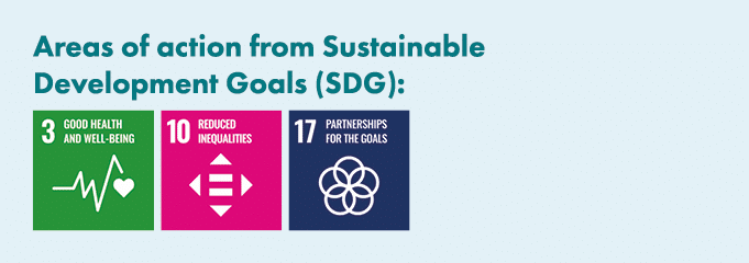 Areas of action from Sustainable Development Goals (SDG): ￼ ￼ ￼