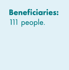 Beneficiaries: 111 people. 