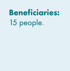 Beneficiaries: 15 people. 