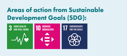 Areas of action from Sustainable Development Goals (SDG): ￼ ￼ ￼