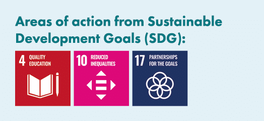 Areas of action from Sustainable Development Goals (SDG): ￼ ￼ ￼