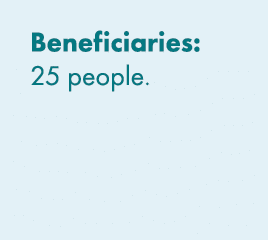 Beneficiaries: 25 people. 