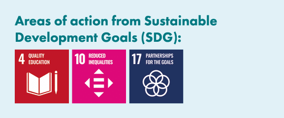 Areas of action from Sustainable Development Goals (SDG): ￼ ￼ ￼