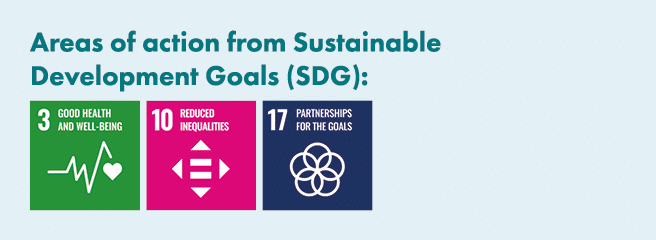 Areas of action from Sustainable Development Goals (SDG): ￼ ￼ ￼