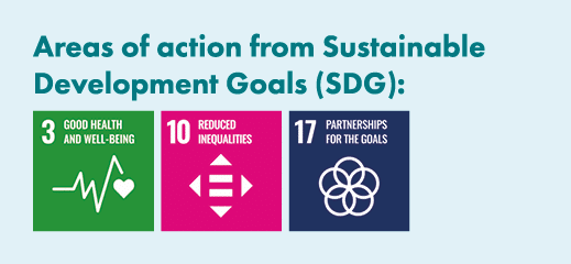 Areas of action from Sustainable Development Goals (SDG): ￼ ￼ ￼