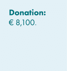 Donation: € 8,100. 