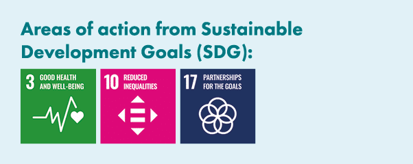 Areas of action from Sustainable Development Goals (SDG): ￼ ￼ ￼