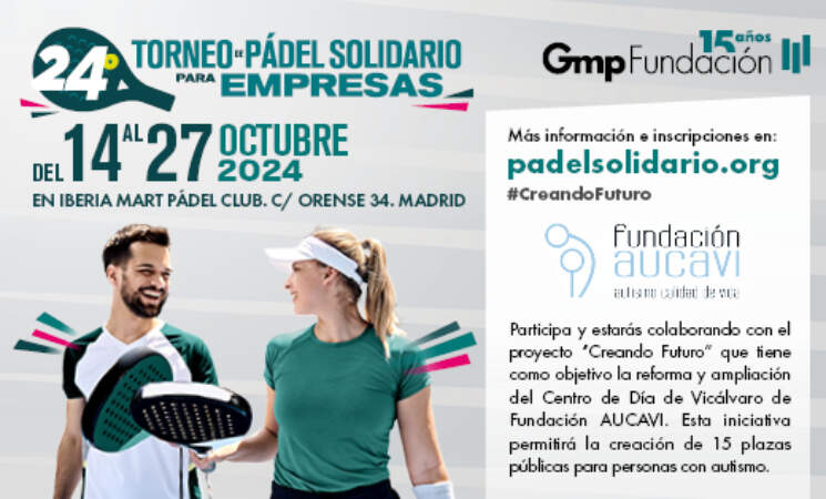 El 24º Torneo de Pádel Solidario abre el plazo para la inscripción de empresas