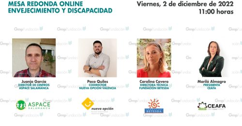 Inscríbete a la jornada online sobre envejecimiento y discapacidad